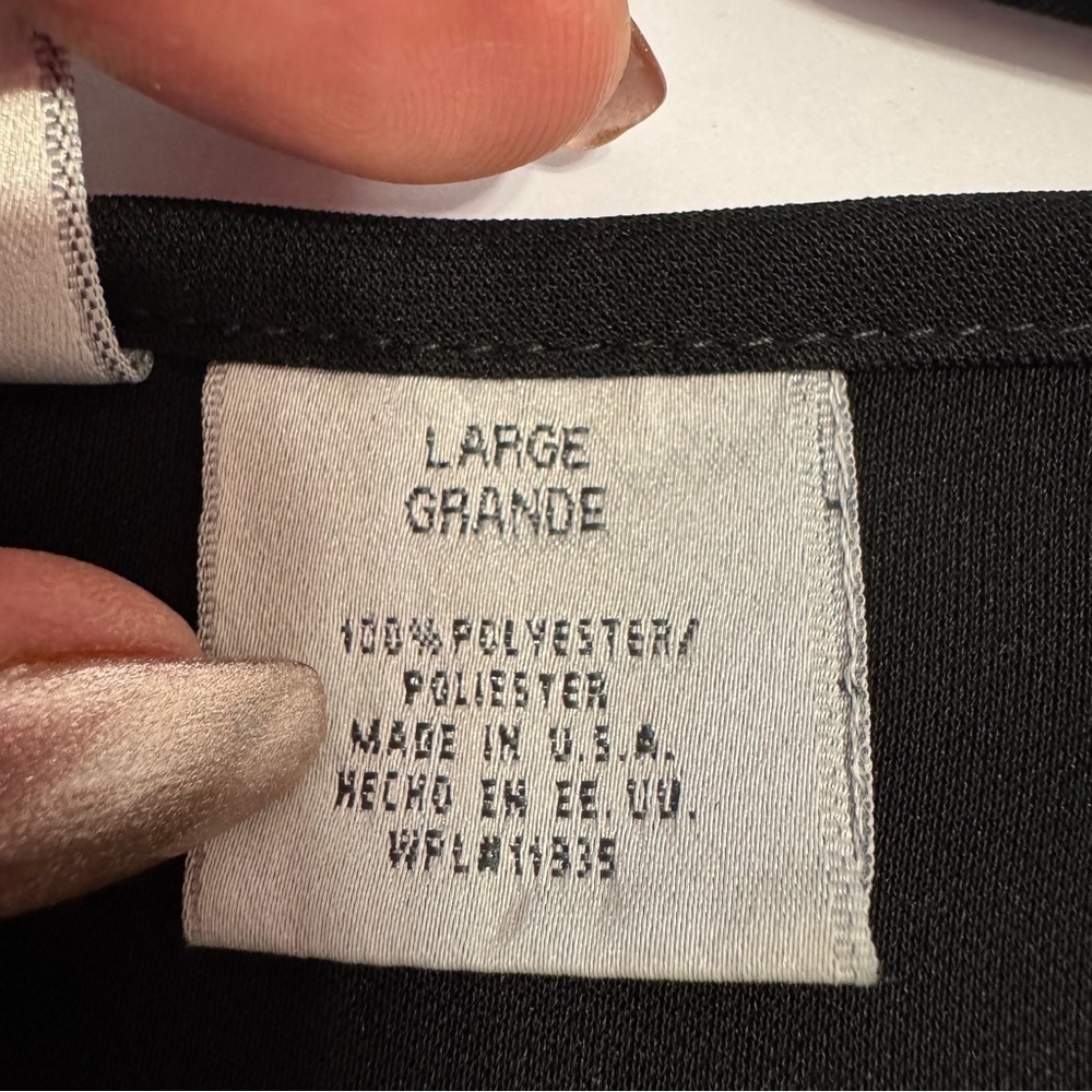 Jacqueline Ferrar Black Midi Dress | Sz Large | Made in USA | Minimalist Classic - Picture 8 of 9